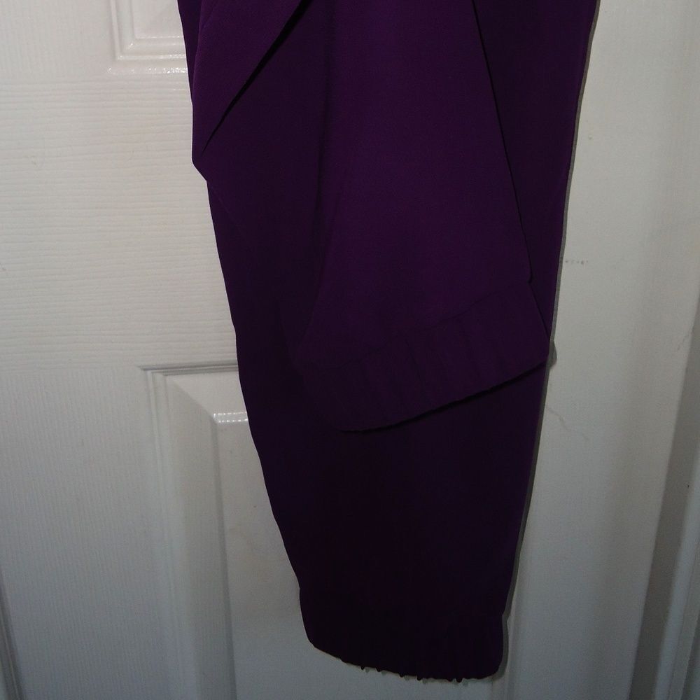 NWOT J. CREW SZ 4 GRAPE PURPLE JOGGERS HAREM PANTS - Picture 4 of 8
